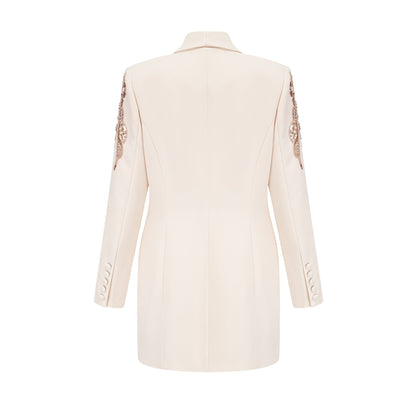 Éléna embellished sequined blazer dress