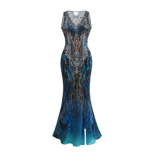 Marilyn graphic-print maxi dress