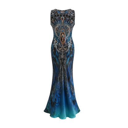 Marilyn graphic-print maxi dress