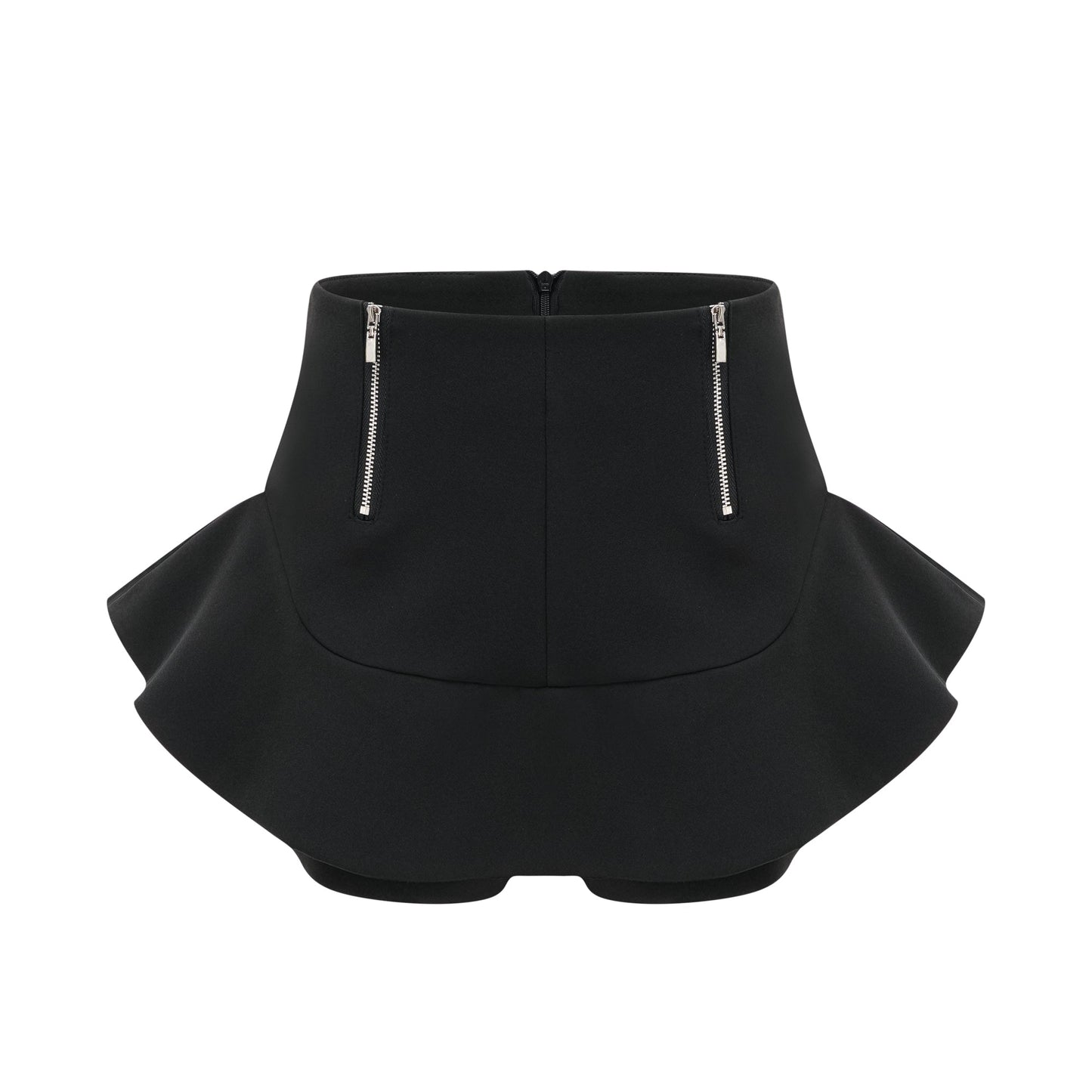 Priscille layered flounce-hem shorts