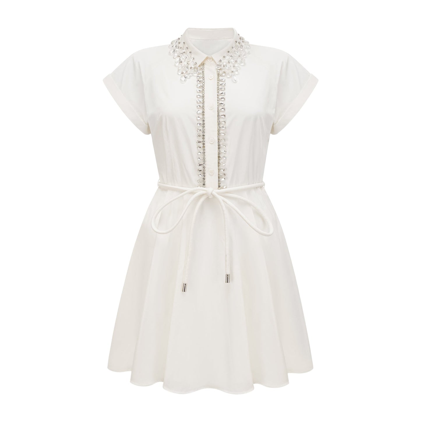 Analissa crystal-embellished mini dress