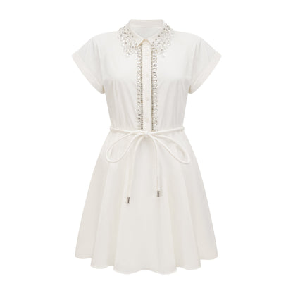 Analissa crystal-embellished mini dress