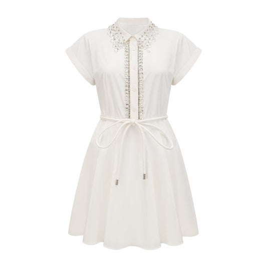 Analissa crystal-embellished mini dress