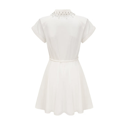 Analissa crystal-embellished mini dress