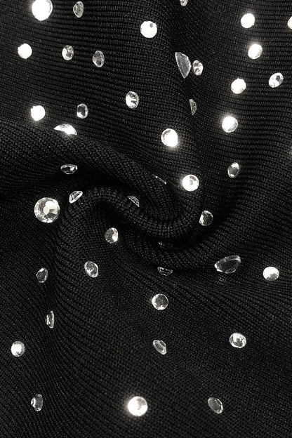 Eadoin Crystal Embellished Maxi Bandage Dress