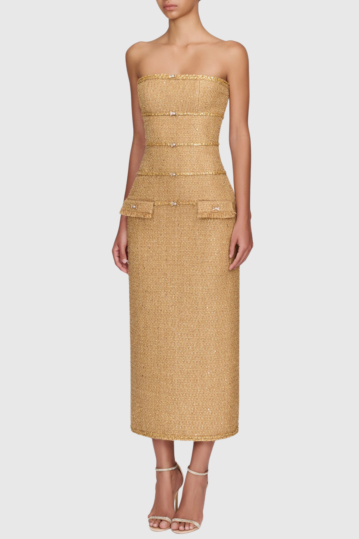 Elborno Gold Sequin Embellished Jacket