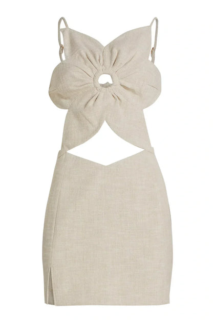 Elena Floral Cutout Mini Dress