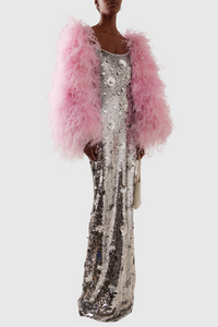Ericka Floral Sequin Maxi Dress