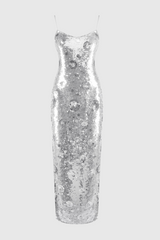 Ericka Floral Sequin Maxi Dress
