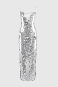 Ericka Floral Sequin Maxi Dress