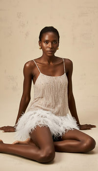 Aella Lace Backless Mini Dress
