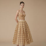 Celie Ruffled Textured Two-Piece Set