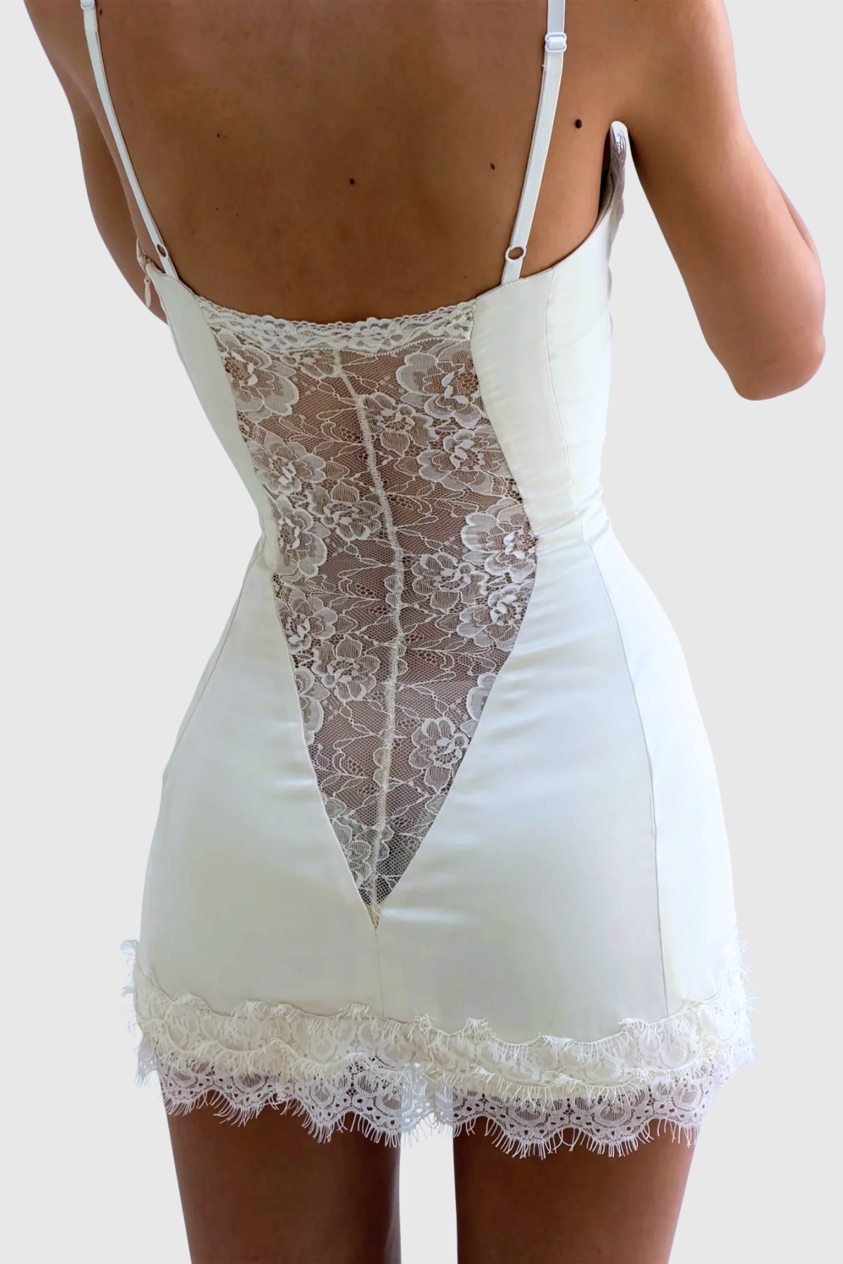 Hakore Lace Corset Mini Dress