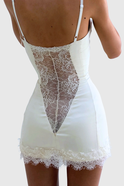Hakore Lace Corset Mini Dress