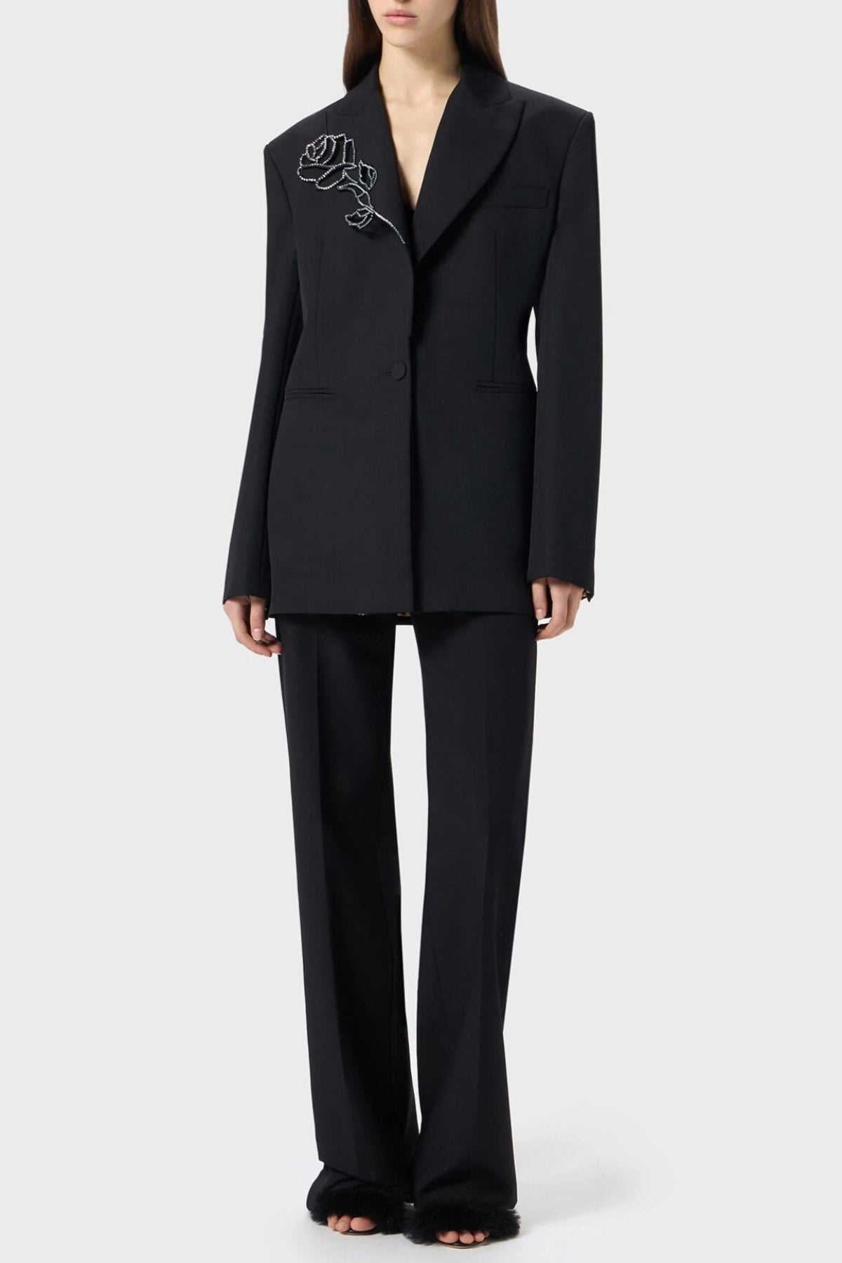 Jerrico Rose Crystal Embellished Blazer