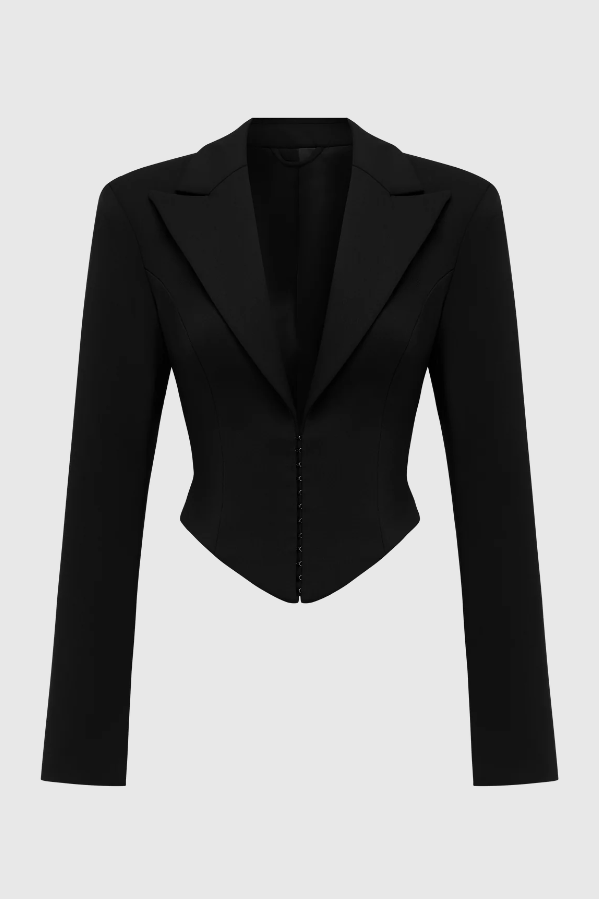 Jristella Corset Blazer & Mini Skirt Set - Black