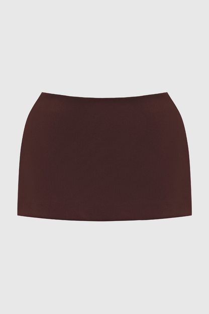 Jristella Corset Blazer & Mini Skirt Set - Brown