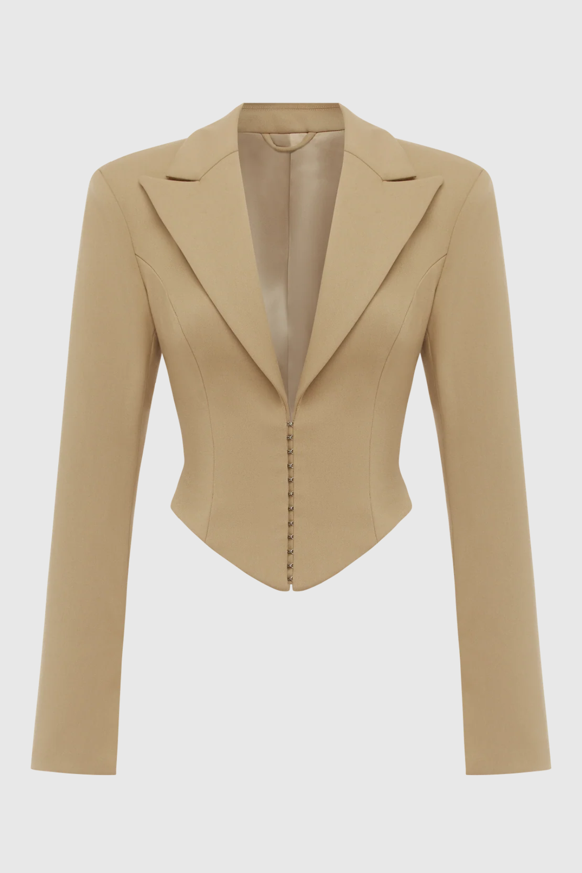 Jristella Corset Blazer & Mini Skirt Set - Khaki