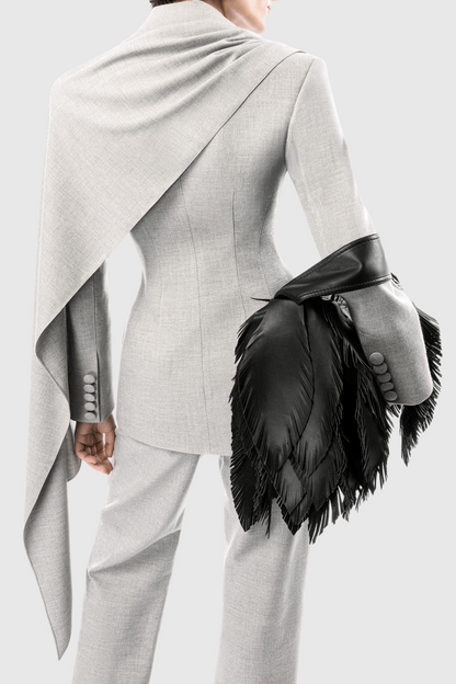 Jylia Scarf Blazer