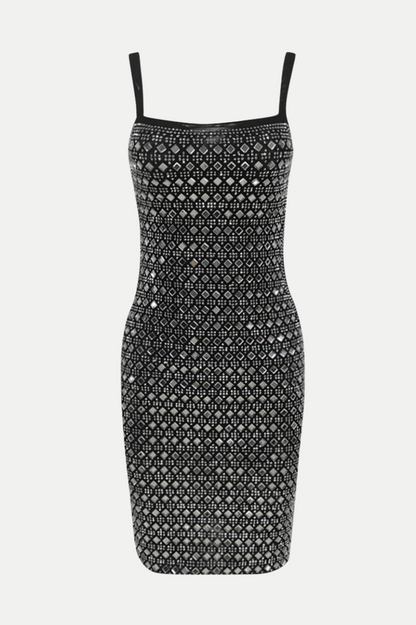 Kanika Rhinestone Embellished Mini Bandage Dress