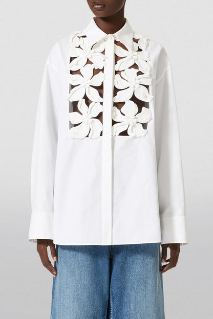 Juliete Floral Cutout Long Sleeves Shirt