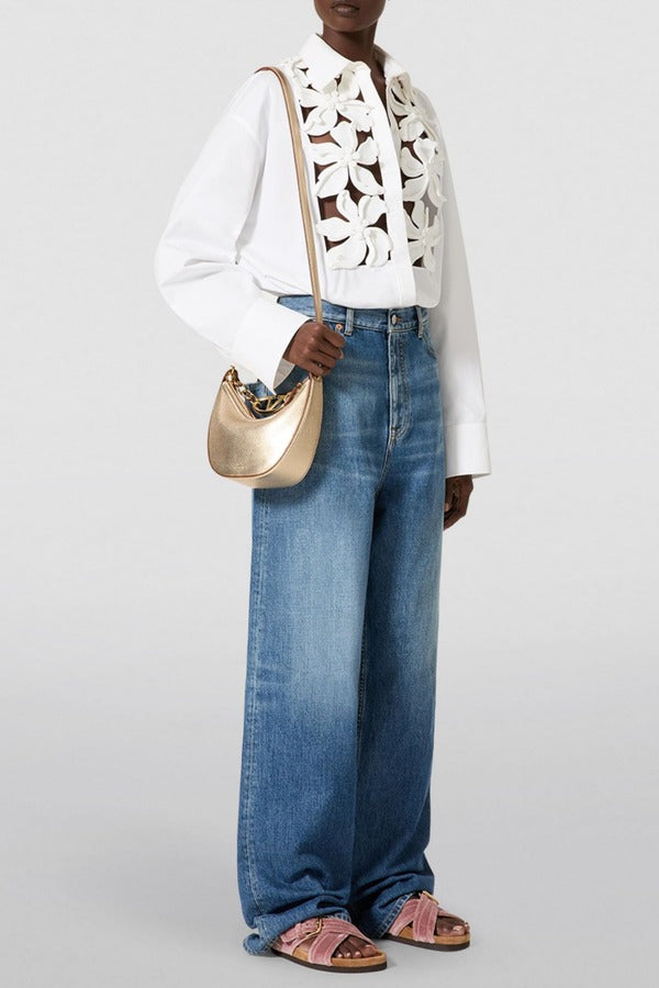 Juliete Floral Cutout Long Sleeves Shirt