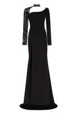 Trumpet Gown With Detachable Sleeve