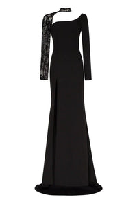 Trumpet Gown With Detachable Sleeve