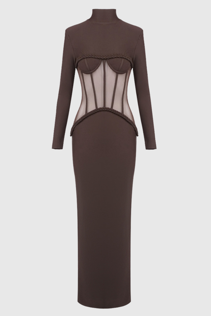 Mistey Corset Rope-embeliished Maxi Dress