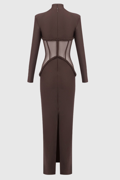 Mistey Corset Rope-embeliished Maxi Dress