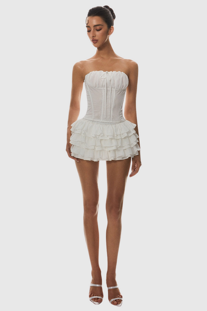 Panue Ruched Strapless Corset
