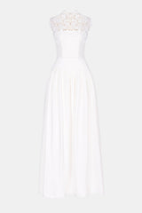 Ragiel Floral Lace Sleeveless Maxi Dress