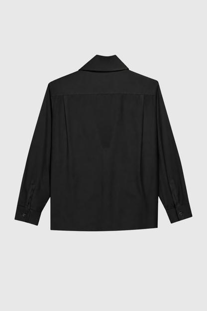 Rowana Bow Embellished Shirt - Black