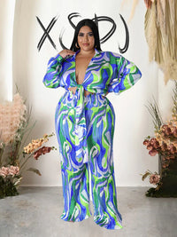 Plus Size Couple Outfits Autumn Pants Set Women's Outfits