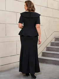 Short Sleeve Top And Maxi Skirt Women Sets Streetwear Office Lady Suit