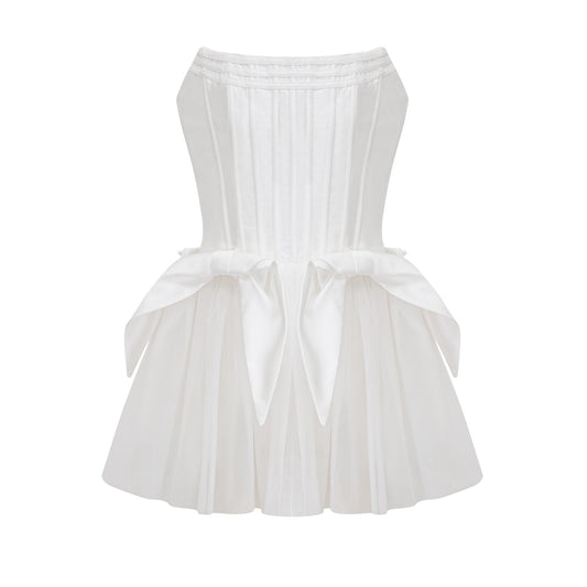 Joséphine corset tulle mini dress
