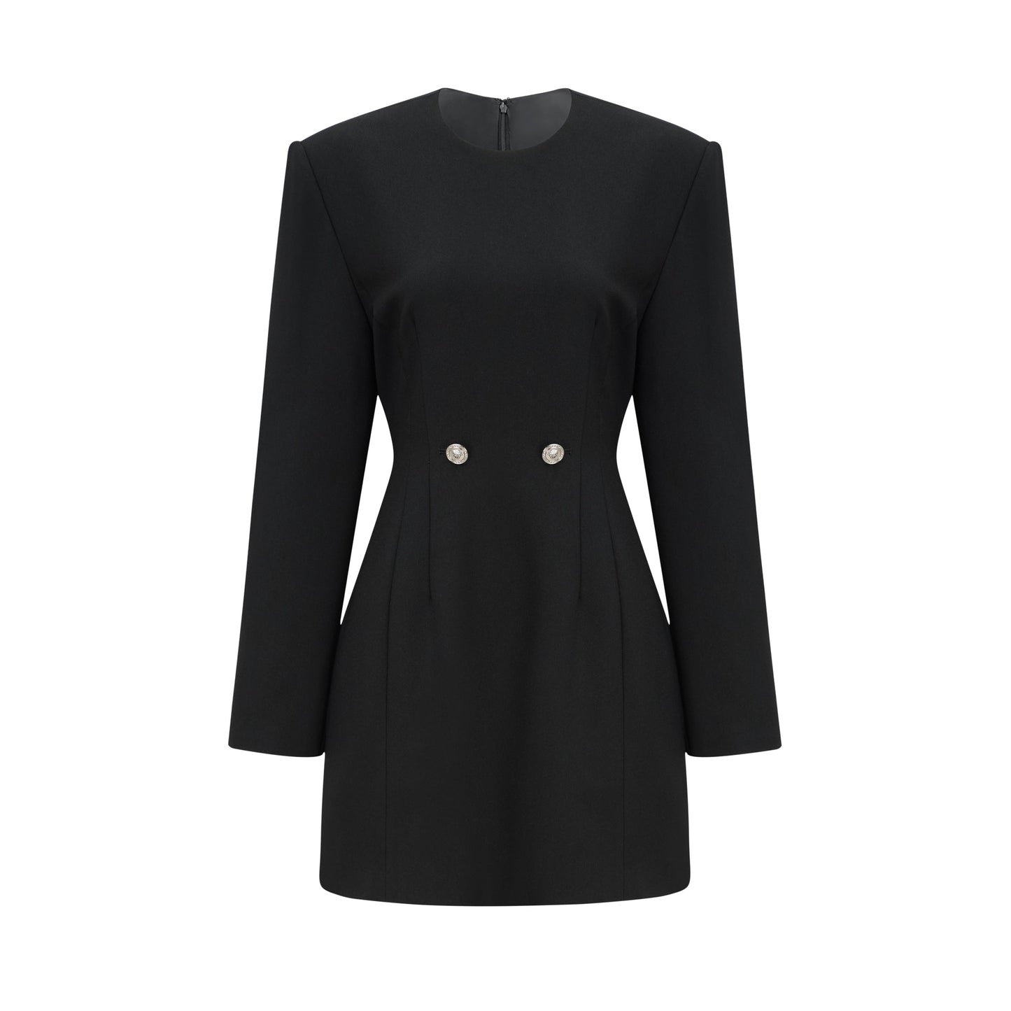 Magali black hourglass mini dress