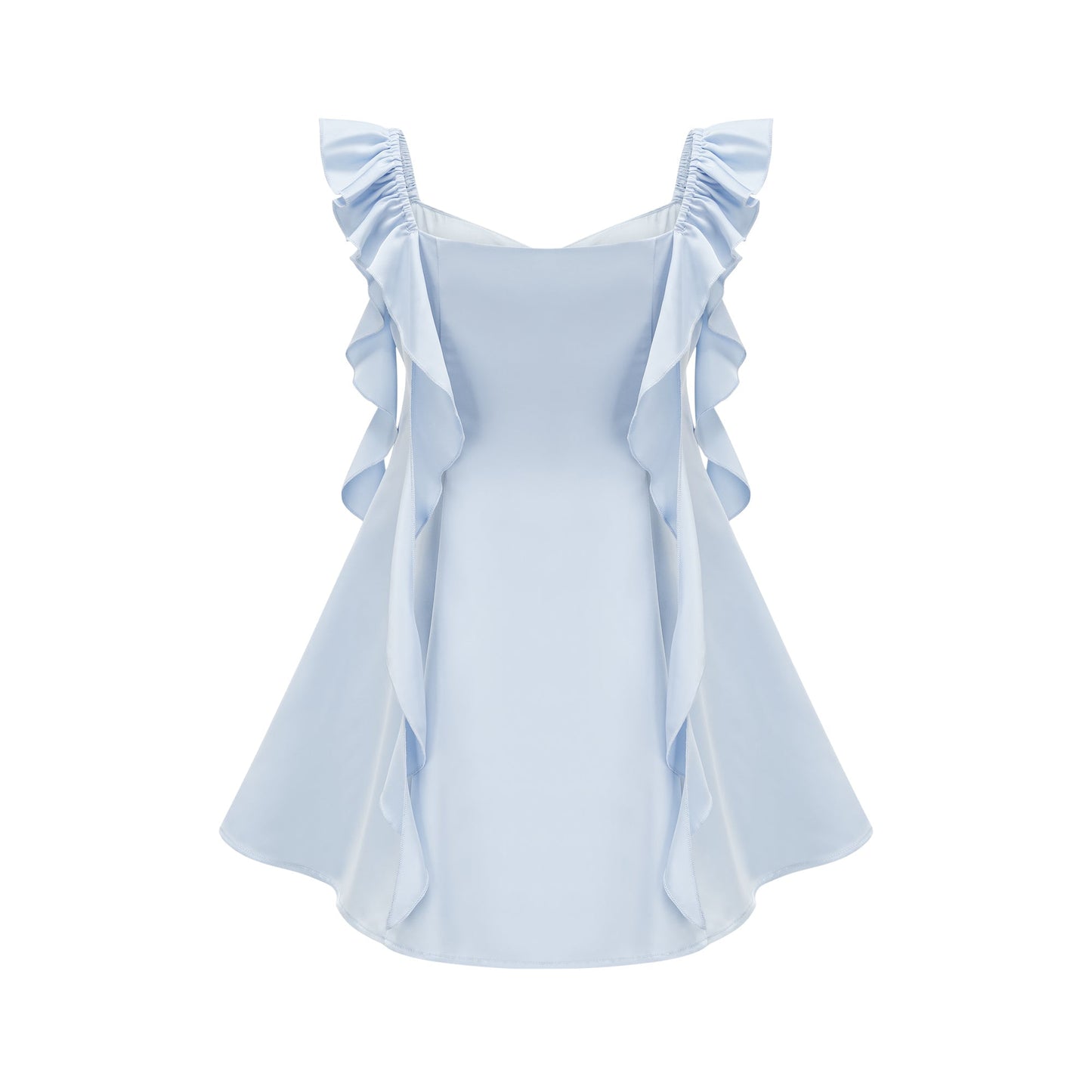 Reno embellished cowl-neck mini dress