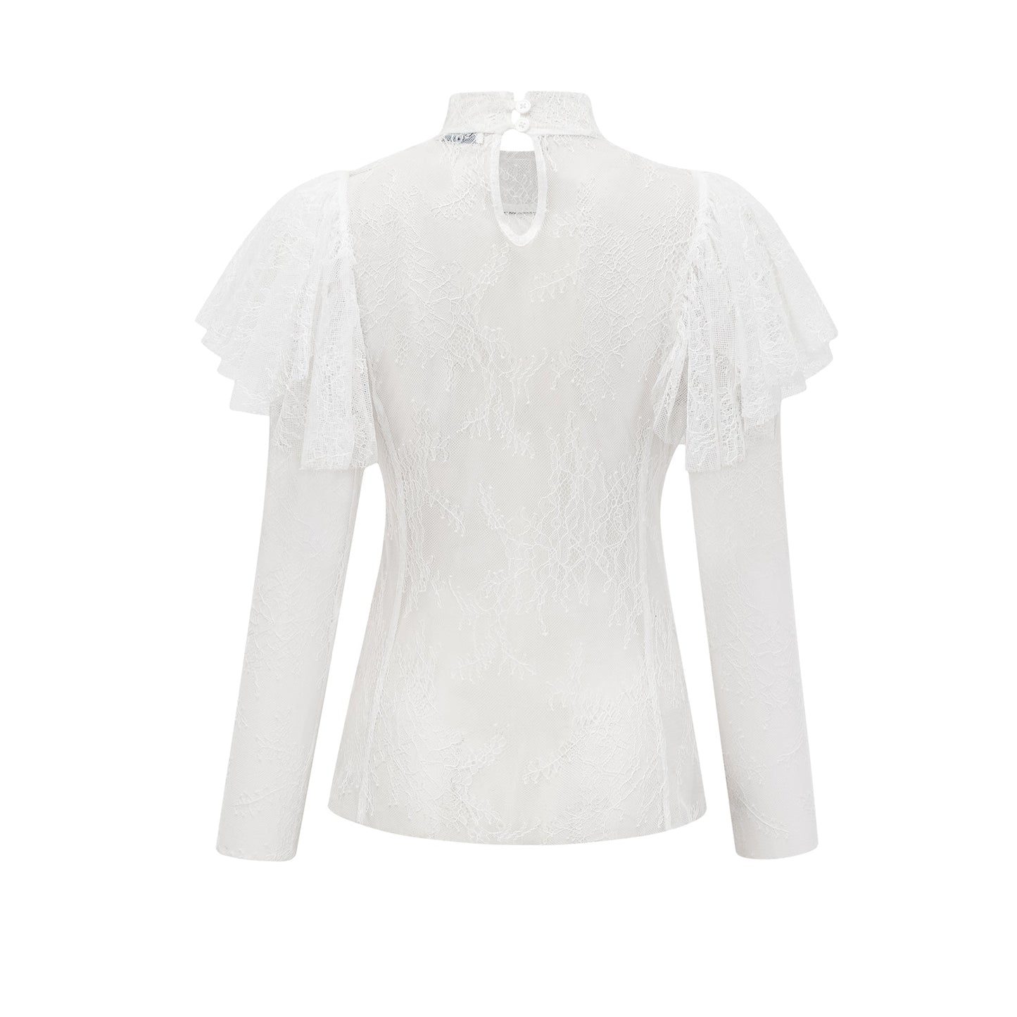 Cindy floral lace-detail top