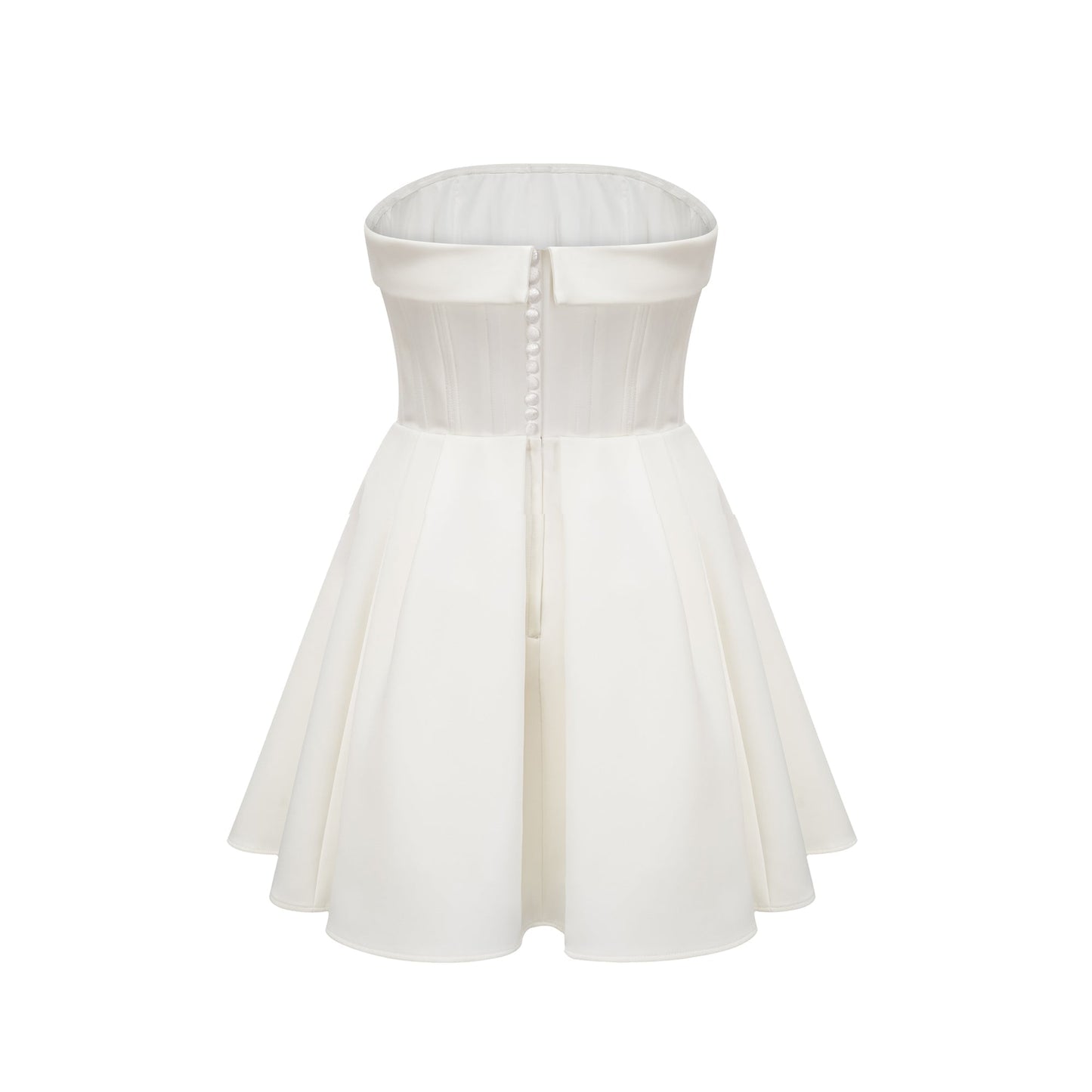 Kyra white off-shoulder flared dress