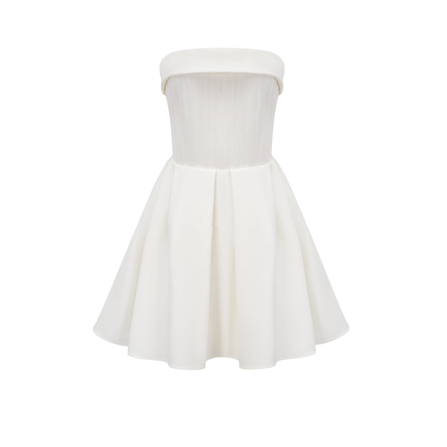 Kyra white off-shoulder flared dress