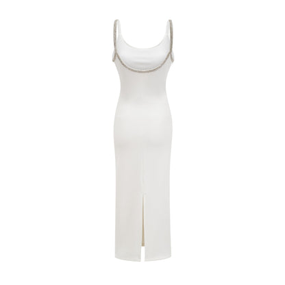 Hélène crystal-embroidered midi dress