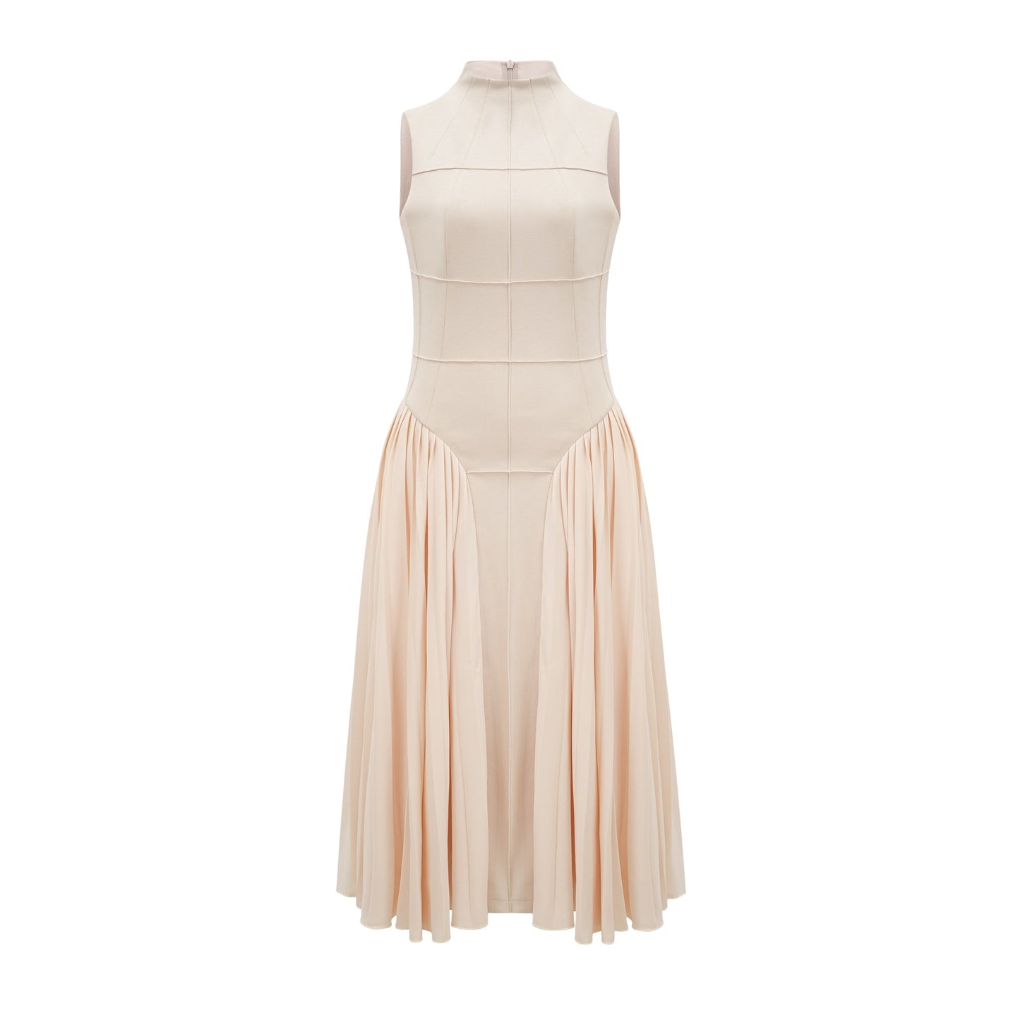 Safiya sleeveless pleated dress