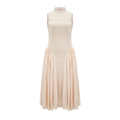 Safiya sleeveless pleated dress