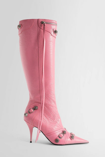 Shilia Zip Knee-high Boots - Pink