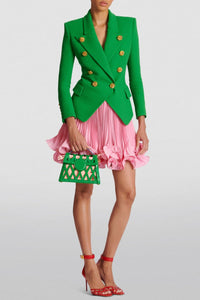 Sonnet Pleated Ruffled Mini Skirt
