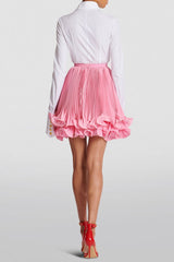 Sonnet Pleated Ruffled Mini Skirt