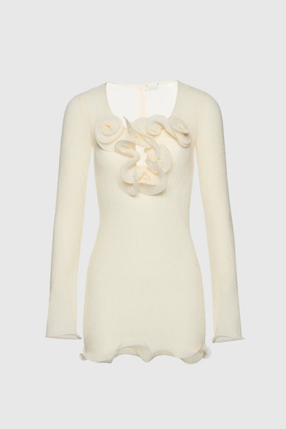 Stanta Floral Crepe Mini Dress