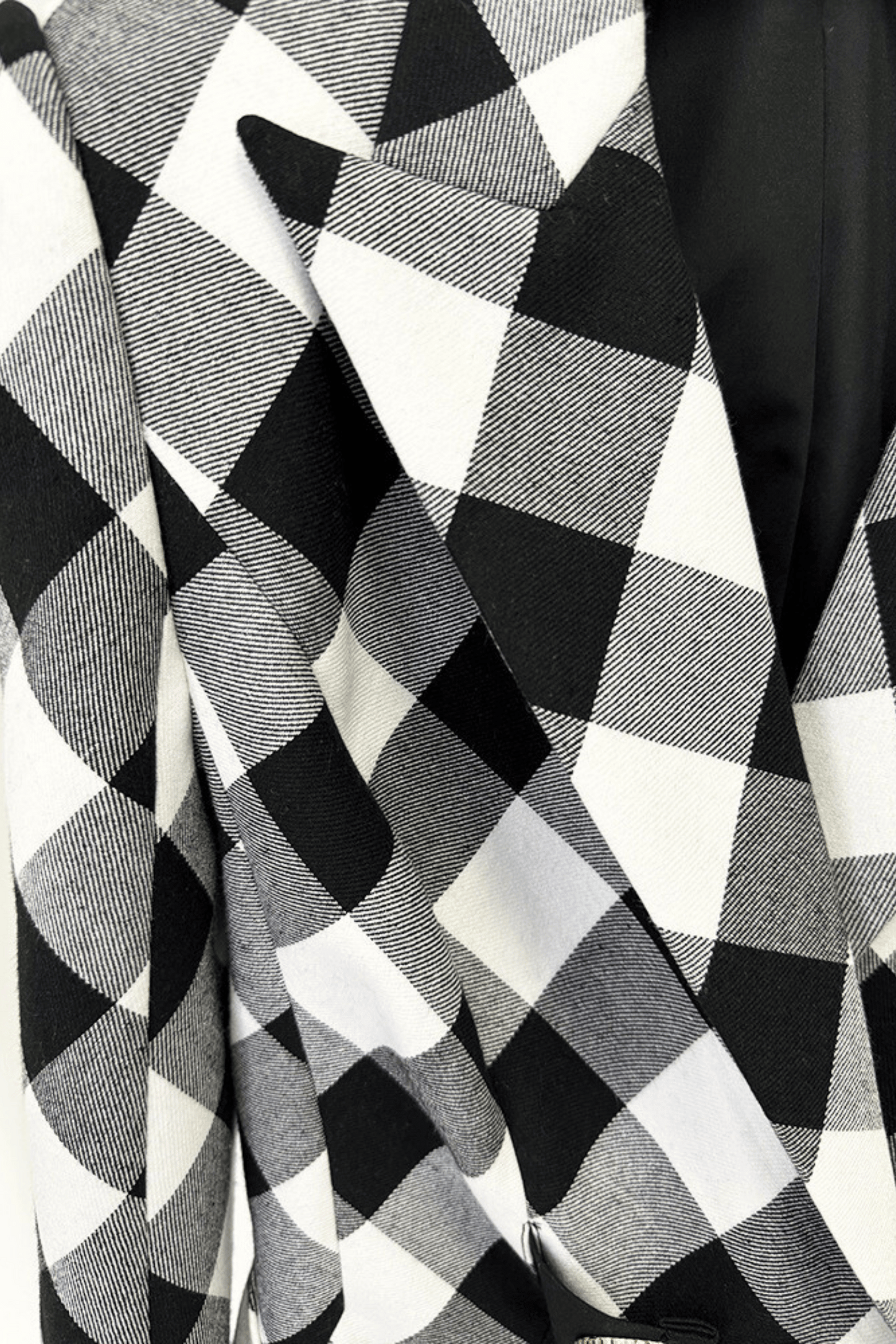 Wyatt Gingham Button Blazer