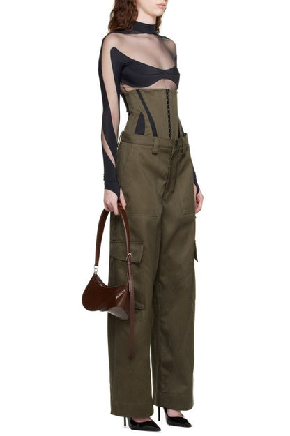 Zaniya Cargo  Corset Pants Set